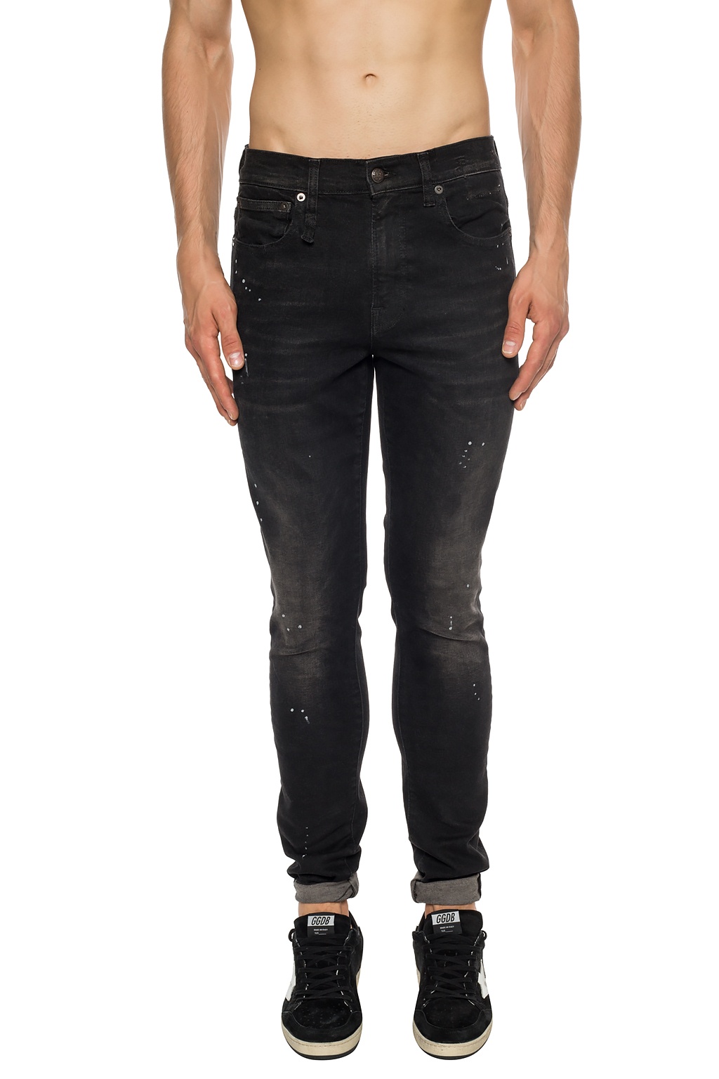 Black Paintsplattered jeans R13 Vitkac GB